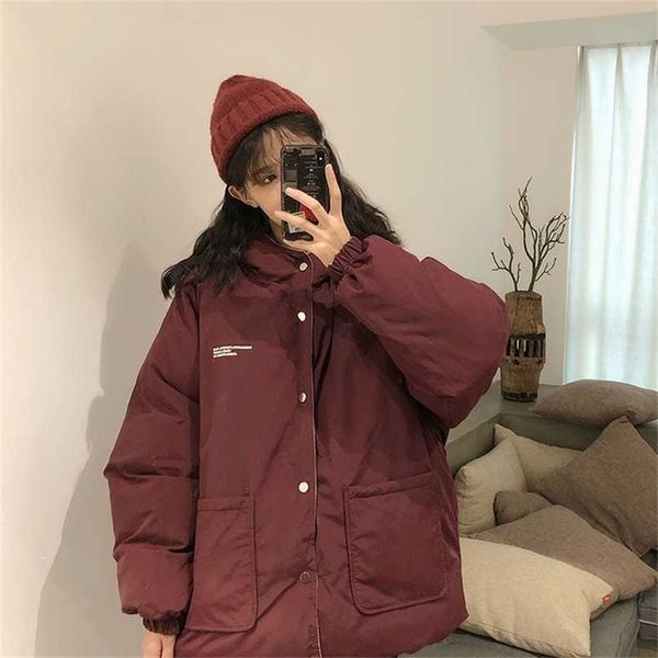two-sided cotton-padded jackets women winter clothing oversize tooling korean style simple bread clothes keep warm coat 211216, Black
two-sided cotton-padded jackets women winter clothing oversize tooling korean style simple bread clothes keep warm coat 211216, Black