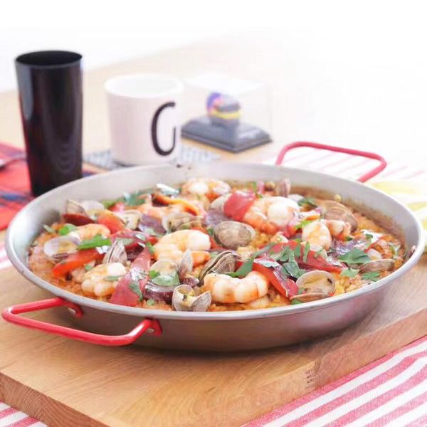 spoons paella spanish seafood pot frying pan stainless steel non stick dry cheese baked rice
spoons paella spanish seafood pot frying pan stainless steel non stick dry cheese baked rice