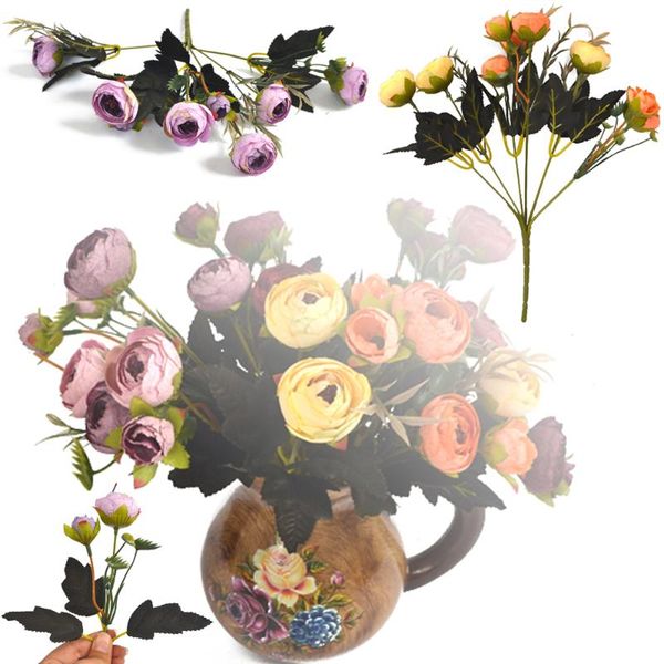 decorative flowers & wreaths 1 bouquet multicolor artificial fake peony flower arrangement simulation tea rose el room wedding party supply
decorative flowers & wreaths 1 bouquet multicolor artificial fake peony flower arrangement simulation tea rose el room wedding party supply