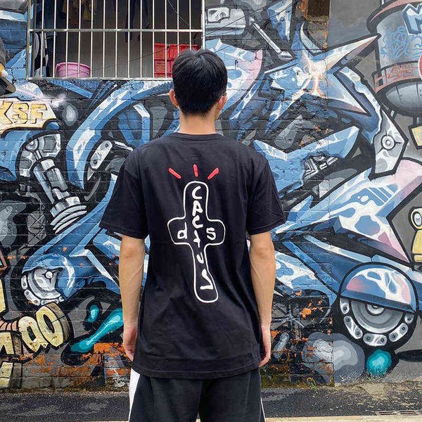 2021 travis summer pure cotton round neck retro summer street fashion short sleeve t shirt harajuku g1207, White;black
2021 travis summer pure cotton round neck retro summer street fashion short sleeve t shirt harajuku g1207, White;black