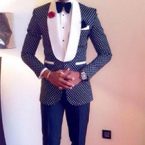 checked dots men suits slim fit 2 piece navy blue groomsmen tuxedo for wedding prom with white shawl lapel custom man fashion men's & b, White;black
checked dots men suits slim fit 2 piece navy blue groomsmen tuxedo for wedding prom with white shawl lapel custom man fashion men's & b, White;black