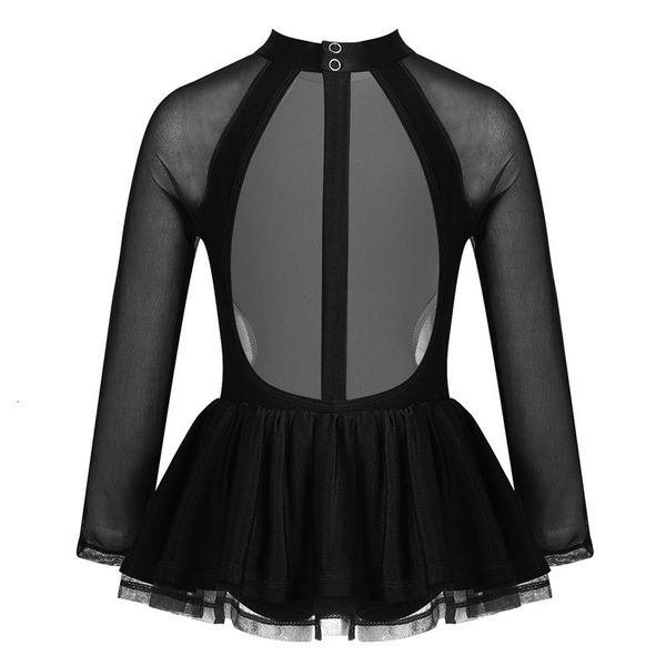kids girls mesh sheer long sleeve mock neck tulle splice open back ruffle trimmings ballet dance gymnastics leotard jumpsuit, Black;red
kids girls mesh sheer long sleeve mock neck tulle splice open back ruffle trimmings ballet dance gymnastics leotard jumpsuit, Black;red