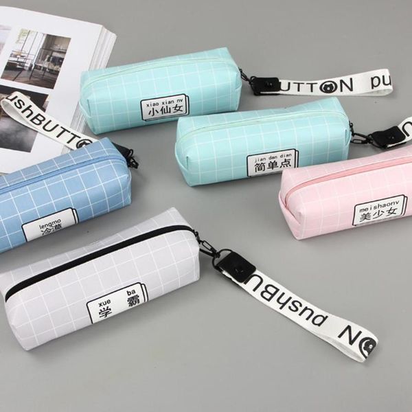 pencil bags kuulee large capacity square shape case with hanging rope for students
pencil bags kuulee large capacity square shape case with hanging rope for students