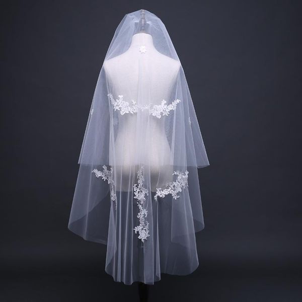 bridal veils white/ivory two layer wedding veil real pos with comb lace accessories veu de noiva ee9016, Black
bridal veils white/ivory two layer wedding veil real pos with comb lace accessories veu de noiva ee9016, Black