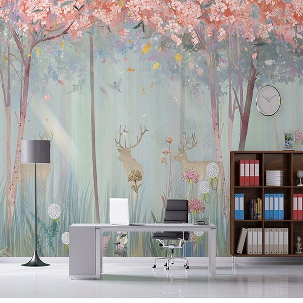 wallpapers custom 3d oil painting mural nordic style warm romantic pink forest elk business home background wallpaper
wallpapers custom 3d oil painting mural nordic style warm romantic pink forest elk business home background wallpaper