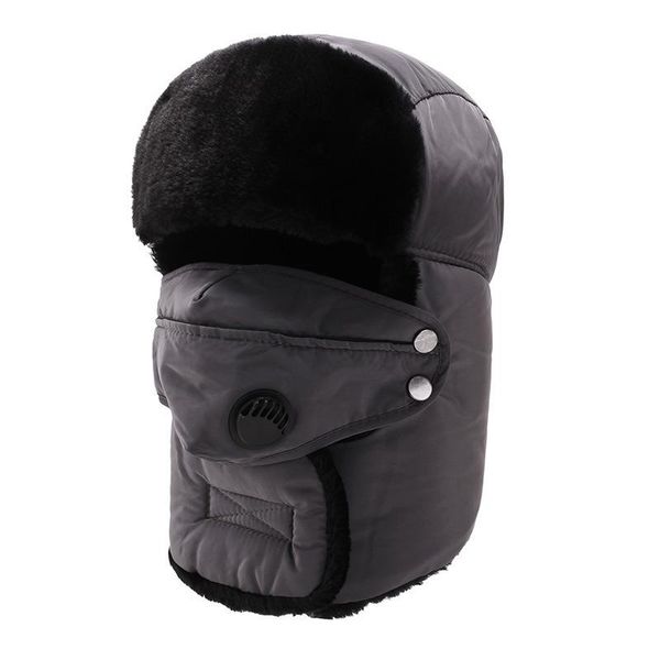 berets winter velvet thicken bomber hat mens warm russian ushanka hats windproof snowproof women ski, Blue;gray
berets winter velvet thicken bomber hat mens warm russian ushanka hats windproof snowproof women ski, Blue;gray