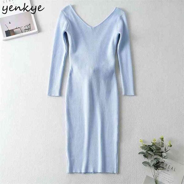 fashion women vintage solid color knit dress long sleeve v neck sashes pencil winter knee length vestido 210514, Black;gray
fashion women vintage solid color knit dress long sleeve v neck sashes pencil winter knee length vestido 210514, Black;gray