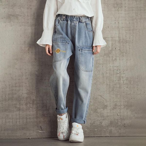 jeans 8 10 years girls autumn casual loose soft elastic waist teen denim pants, Blue
jeans 8 10 years girls autumn casual loose soft elastic waist teen denim pants, Blue