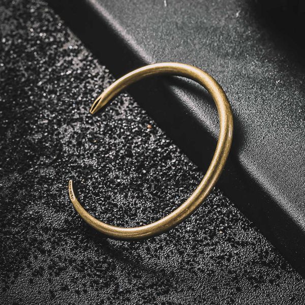 zg men and women nail bangle cuff men's bracelet opening stainless steel ancient gold screw q0720, Black
zg men and women nail bangle cuff men's bracelet opening stainless steel ancient gold screw q0720, Black