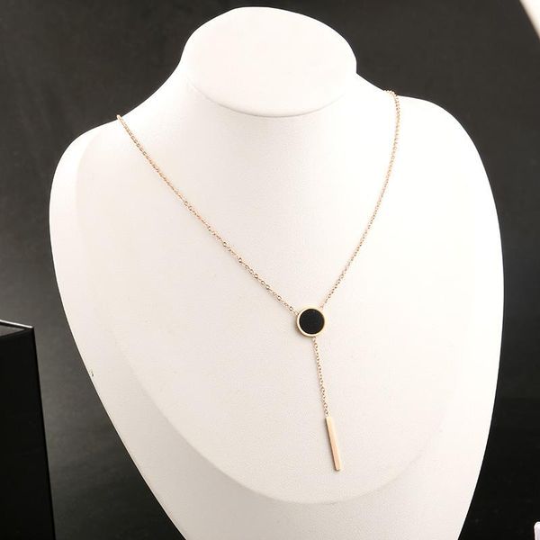 pendant necklaces 2021japanese and korean style titanium steel tassel necklace female clavicle chain net red fashion personality round brand, Silver
pendant necklaces 2021japanese and korean style titanium steel tassel necklace female clavicle chain net red fashion personality round brand, Silver