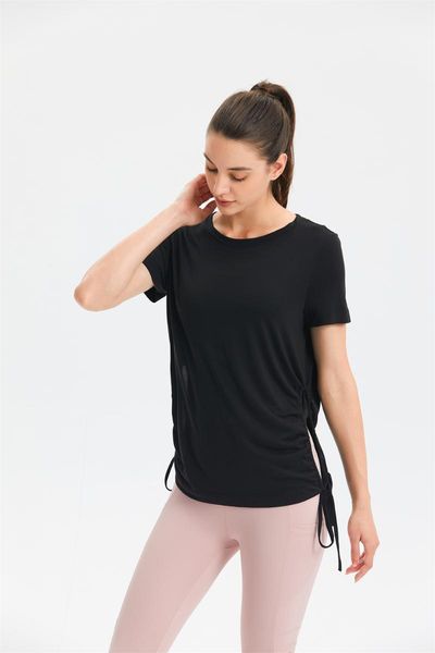 yoga outfit sports short sleeve women loose solid color t-shirt running training fitness wear breathable thin round neck drawstring top
yoga outfit sports short sleeve women loose solid color t-shirt running training fitness wear breathable thin round neck drawstring top