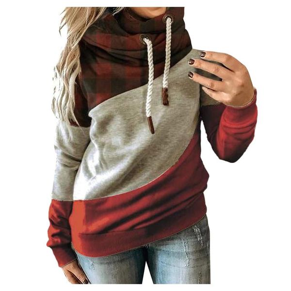 women's hoodies & sweatshirts autumn and winter contrasting color pullvoer long sleeve fashion ladies casual loose blouse, Black
women's hoodies & sweatshirts autumn and winter contrasting color pullvoer long sleeve fashion ladies casual loose blouse, Black