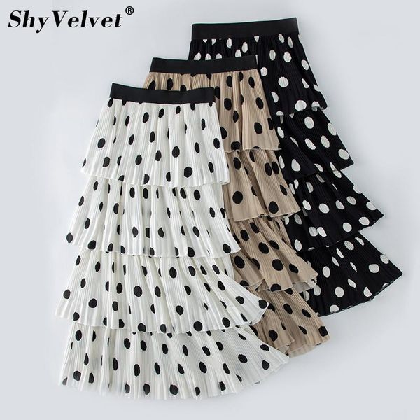 skirts dot layered skirt ladies high waist party a-line chiffon pleated for women ruffles polka long cake black white
skirts dot layered skirt ladies high waist party a-line chiffon pleated for women ruffles polka long cake black white