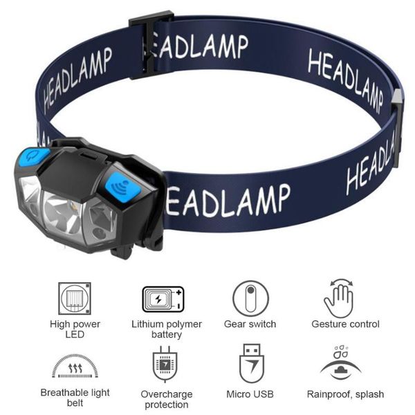 1pcs rechargeable sensor torch camping headlamp usb led motion head practical multifunctional headlamps
1pcs rechargeable sensor torch camping headlamp usb led motion head practical multifunctional headlamps