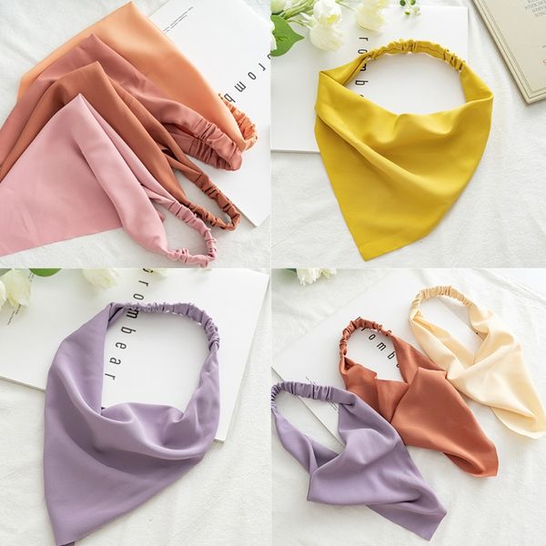 solid candy color elastic hair scarf headband women girls triangle head kerchief turban boho bandana headwrap, Blue;gray
solid candy color elastic hair scarf headband women girls triangle head kerchief turban boho bandana headwrap, Blue;gray