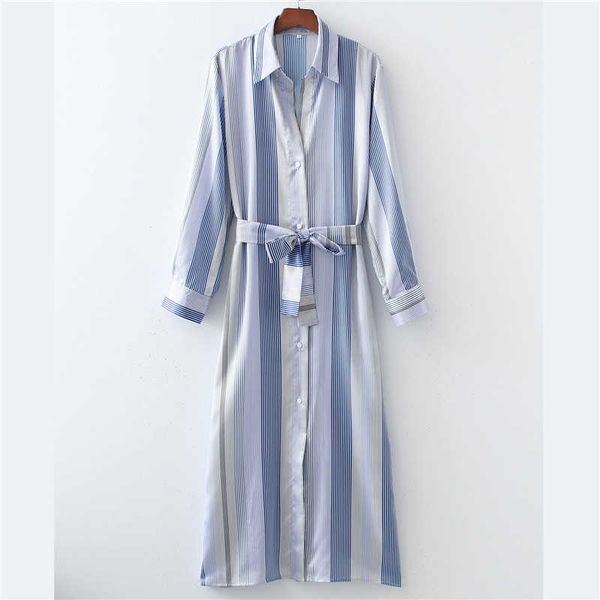 h.sa womens spring autumn shirt dress fashion ol long maxi dresses female striped lapel vestido vintage casual long sleeve r 210716, Black;gray
h.sa womens spring autumn shirt dress fashion ol long maxi dresses female striped lapel vestido vintage casual long sleeve r 210716, Black;gray