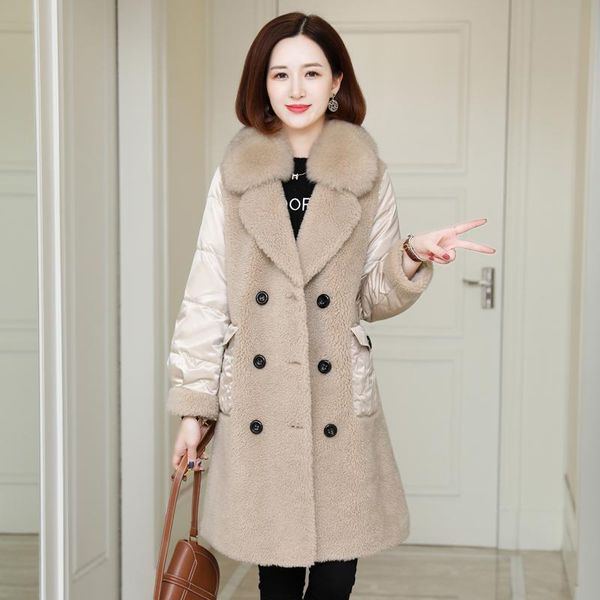 women's fur & faux for 100% wool women jackets autumn winter collar female jacket 90% white duck dwon coats roupas femeninas zjt835, Black
women's fur & faux for 100% wool women jackets autumn winter collar female jacket 90% white duck dwon coats roupas femeninas zjt835, Black