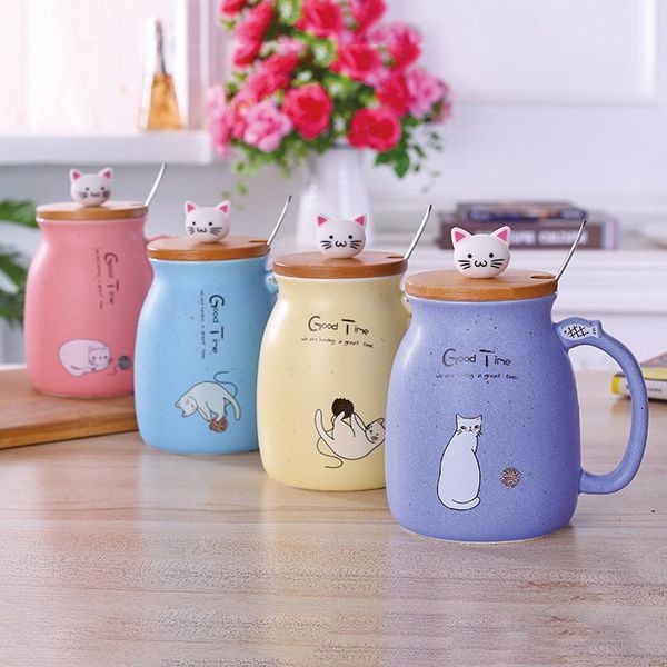mugs 420ml cute cat with spoon coffee tea cups handle resistant mok cup set for drinking creative color heat
mugs 420ml cute cat with spoon coffee tea cups handle resistant mok cup set for drinking creative color heat