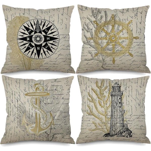 cushion/decorative pillow coral compass cushion covers vintage style boat anchor beige linen case 45x45cm sofa decoration
cushion/decorative pillow coral compass cushion covers vintage style boat anchor beige linen case 45x45cm sofa decoration