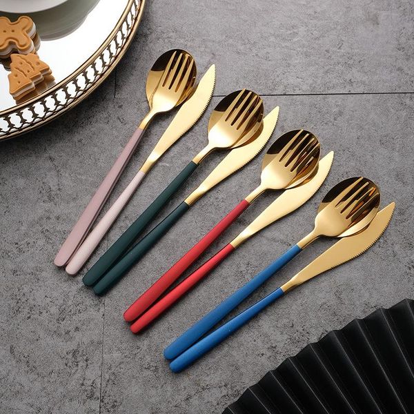 stainless steel western steak knife, fork and spoon three-piece set tableware cutlery dinnerware sets
stainless steel western steak knife, fork and spoon three-piece set tableware cutlery dinnerware sets
