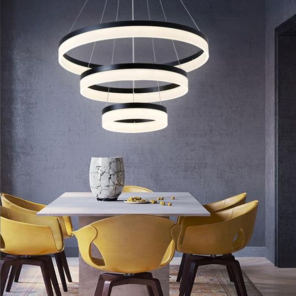 modern led chandelier lighting circle rings ceiling pendant lamp black for loft living dining room foyer kitchen acrylic lustre chandeliers
modern led chandelier lighting circle rings ceiling pendant lamp black for loft living dining room foyer kitchen acrylic lustre chandeliers