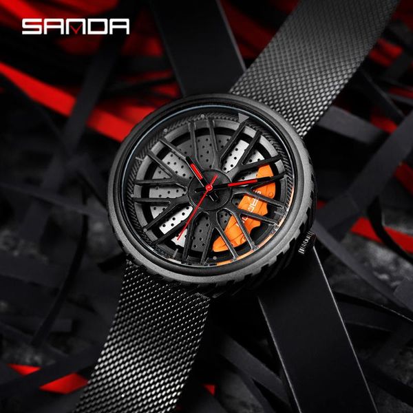wristwatches sanda fashion cool wheel shape dial men watch premium quartz movement milan mesh belt gift wristwatch relogio masculino 1042, Slivery;brown
wristwatches sanda fashion cool wheel shape dial men watch premium quartz movement milan mesh belt gift wristwatch relogio masculino 1042, Slivery;brown