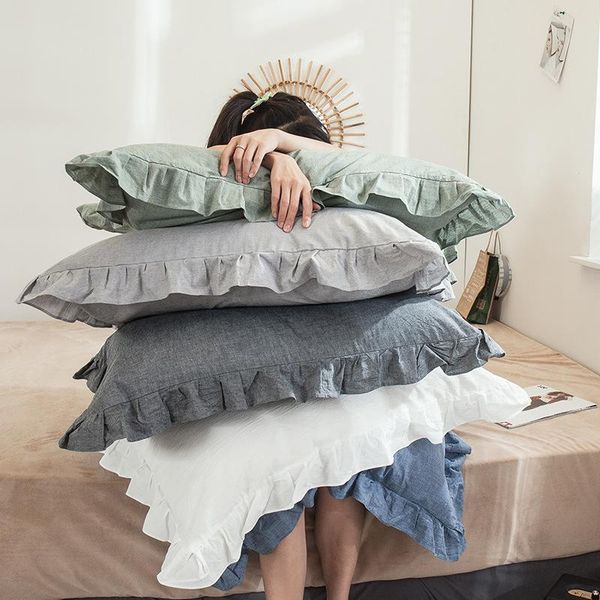 pillow case 2pcs princess pillowcase 100% cotton home bedding pillows cover pinched ruffle design flounced cases
pillow case 2pcs princess pillowcase 100% cotton home bedding pillows cover pinched ruffle design flounced cases
