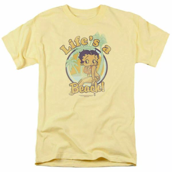 betty boop lifes a beach t shirt mens licensed cartoon merch hawaiian banana, White;black
betty boop lifes a beach t shirt mens licensed cartoon merch hawaiian banana, White;black