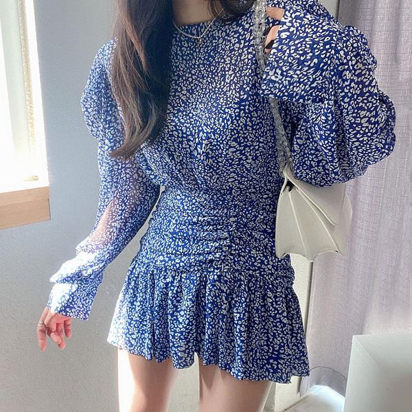 casual dresses retro o neck puff sleeve floral irregular dress mini ruffled full chiffon pleated elegant fashion vestido mujer korea ch, Black;gray
casual dresses retro o neck puff sleeve floral irregular dress mini ruffled full chiffon pleated elegant fashion vestido mujer korea ch, Black;gray