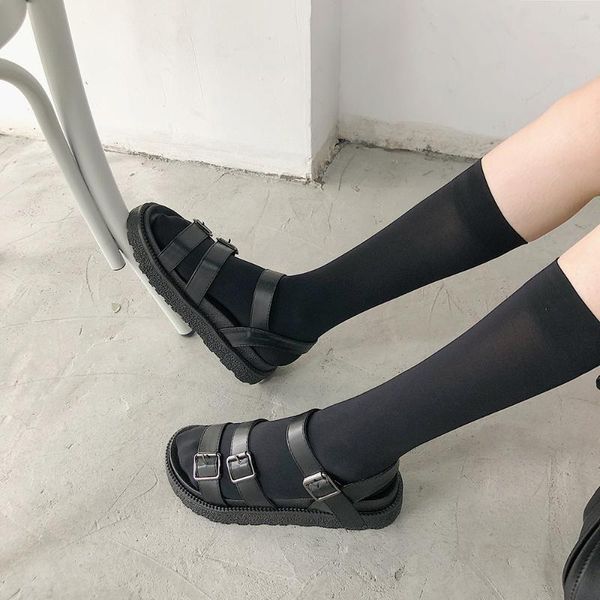 sandals sandal for women flat platform buckle strap brand fashion lady shoes leather flats modern open toe solid sandalias mujer, Black
sandals sandal for women flat platform buckle strap brand fashion lady shoes leather flats modern open toe solid sandalias mujer, Black