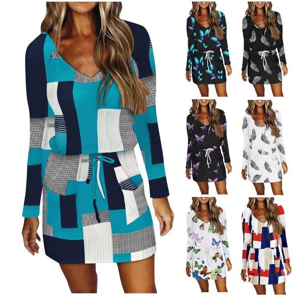 casual dresses women v-neck vestidos dress long sleeve bandage draw back splicing printing loose de mujer, Black;gray
casual dresses women v-neck vestidos dress long sleeve bandage draw back splicing printing loose de mujer, Black;gray