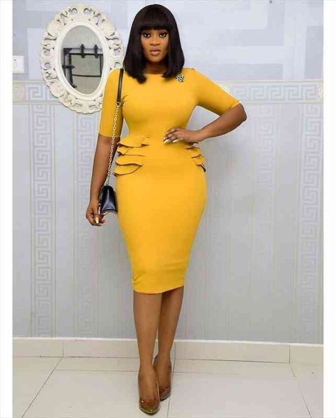 o neck bodycon slim women dress half sleeves elegant ruffles office ladies work wear modest classy female vestidos elastic, Black;gray
o neck bodycon slim women dress half sleeves elegant ruffles office ladies work wear modest classy female vestidos elastic, Black;gray