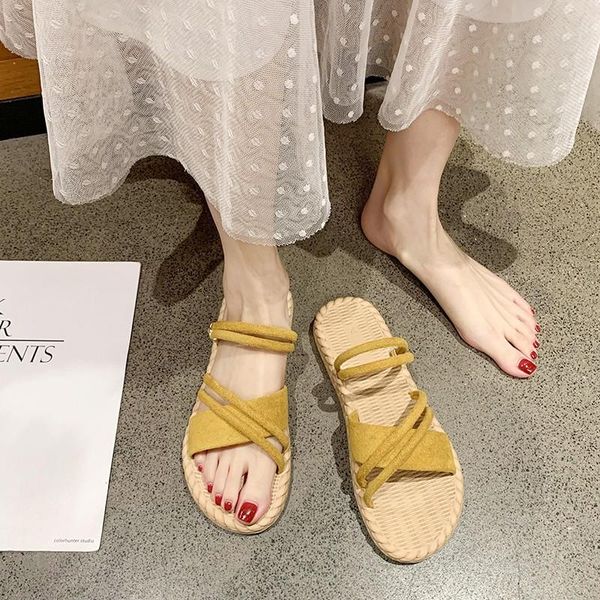 multicolor casual slippers ins comfortable women outdoor fashion korean style all-match flat-soled women's sandals trend, Black
multicolor casual slippers ins comfortable women outdoor fashion korean style all-match flat-soled women's sandals trend, Black