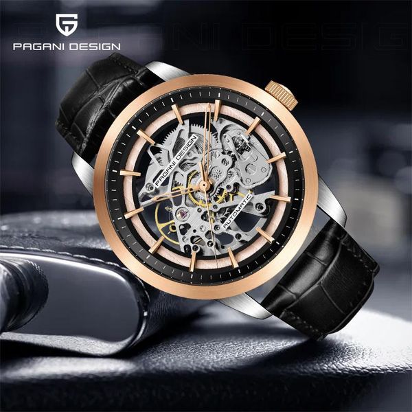 wristwatches pagani design military luxury hollow mechanical skeleton automatic watch men's 100m waterproof stainless steel, Slivery;brown
wristwatches pagani design military luxury hollow mechanical skeleton automatic watch men's 100m waterproof stainless steel, Slivery;brown
