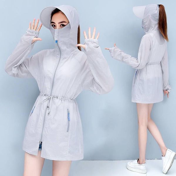 summer sun protection clothing women's solid color casual mid-length hooded thin breathable jacket jackets, Black;brown
summer sun protection clothing women's solid color casual mid-length hooded thin breathable jacket jackets, Black;brown