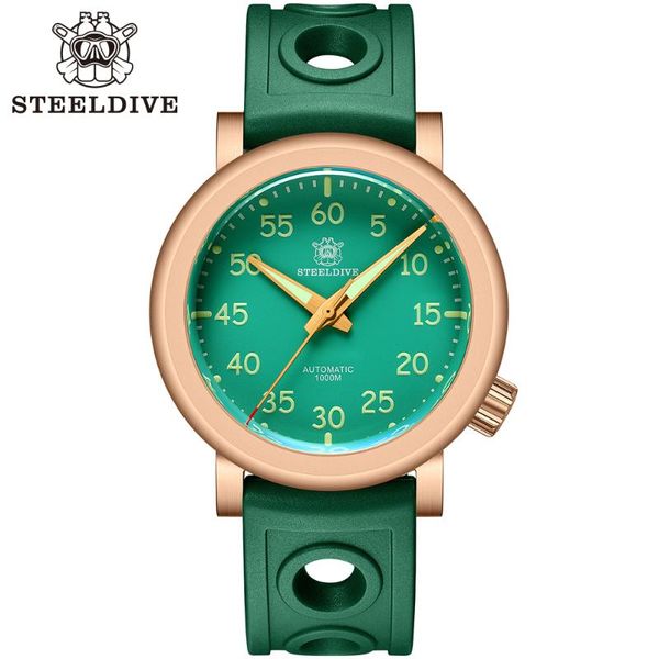 wristwatches steeldive sd1910s cusn8 solid bronze diver watch green dial 1000m waterproof nh35 c3 men diving automatic mechanical, Slivery;brown
wristwatches steeldive sd1910s cusn8 solid bronze diver watch green dial 1000m waterproof nh35 c3 men diving automatic mechanical, Slivery;brown