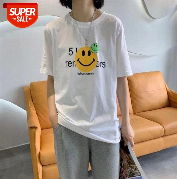 li zhiqi double smiley print round neck white short sleeve t-shirt loose western style korean base shirt 110609 #th3h, Black;gray
li zhiqi double smiley print round neck white short sleeve t-shirt loose western style korean base shirt 110609 #th3h, Black;gray