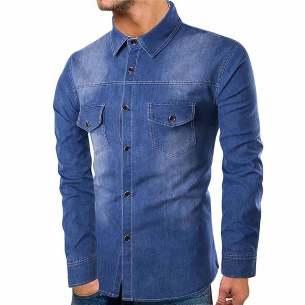 men's casual shirts personality shirt menautumn slim long sleeve printed denim for men male camisa masculina 3118, White;black
men's casual shirts personality shirt menautumn slim long sleeve printed denim for men male camisa masculina 3118, White;black