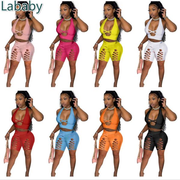 women tracksuits two pieces set deisgner outfits slim sleeveless cross hole out shorts solid colour ladies sportwear 8 colours, Gray
women tracksuits two pieces set deisgner outfits slim sleeveless cross hole out shorts solid colour ladies sportwear 8 colours, Gray