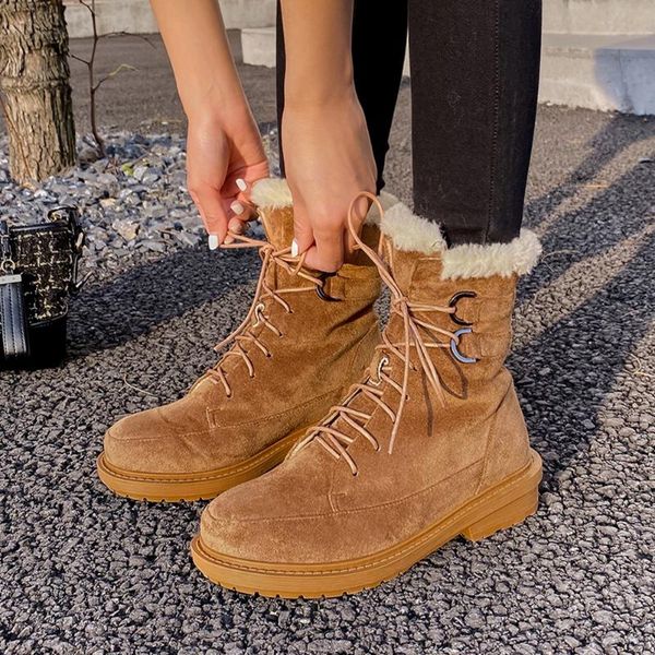 boots brand stylish high-quality shoelaces skidproof sole leisure keep warm fur winter snow ankle booties women shoes, Black
boots brand stylish high-quality shoelaces skidproof sole leisure keep warm fur winter snow ankle booties women shoes, Black