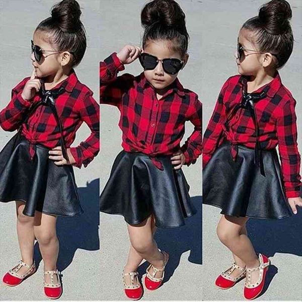 infant toddler kid baby girls 2pcs clothes princess plaid shirt leather skirt fashion outfits 1 6y, White
infant toddler kid baby girls 2pcs clothes princess plaid shirt leather skirt fashion outfits 1 6y, White