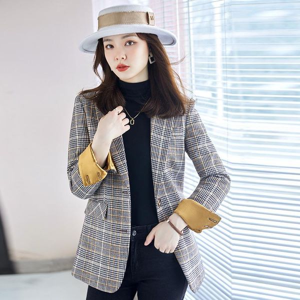 women's suits & blazers arrival blazer fashion suit jacket plaid business casual for office lady wear size s-4xl, White;black
women's suits & blazers arrival blazer fashion suit jacket plaid business casual for office lady wear size s-4xl, White;black