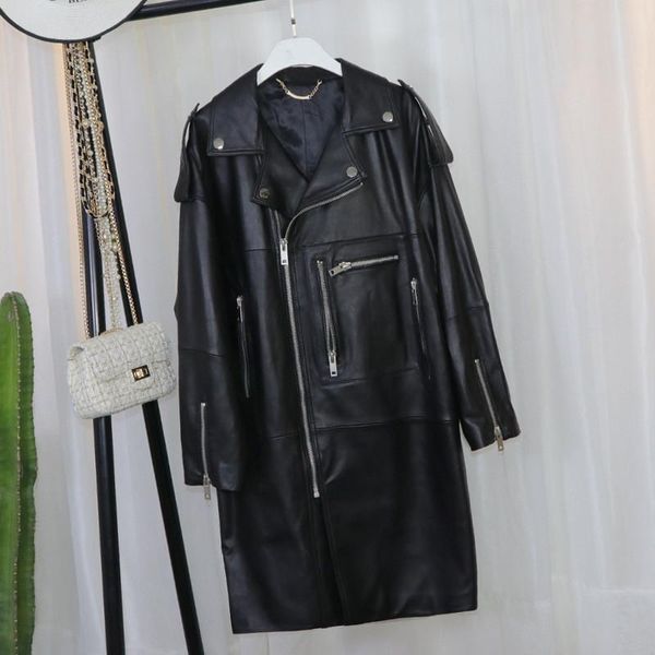 women's leather & faux oversized black long autumn winter women jacket sleeve motorcycle clothing zipper plus size loose coat
women's leather & faux oversized black long autumn winter women jacket sleeve motorcycle clothing zipper plus size loose coat