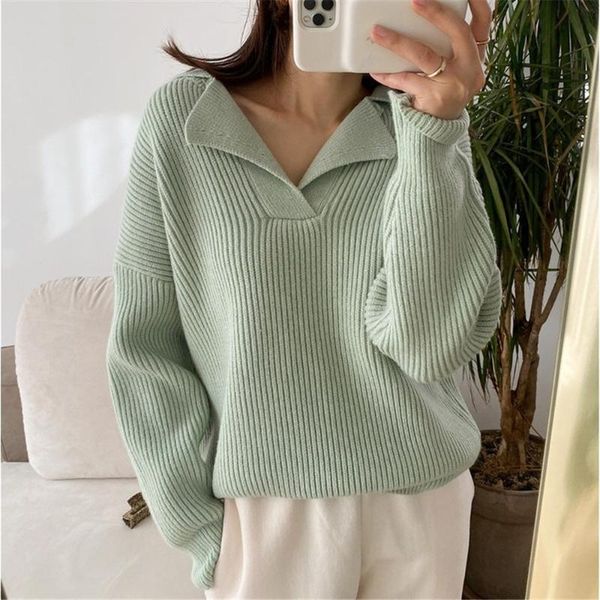 women's sweaters autumn winter women knitted pullover korean fashion solid basic sweater loose casual knitwear long sleeve female 2021, White;black
women's sweaters autumn winter women knitted pullover korean fashion solid basic sweater loose casual knitwear long sleeve female 2021, White;black