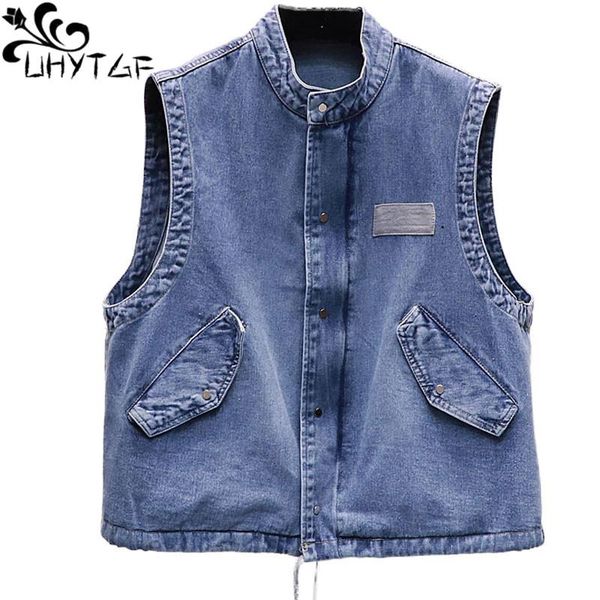 women's vests uhytgf womens sleeveless jacket korean slim spring autumn denim vest waistcoat solid color wild loose plus size jeans 149, Black;white
women's vests uhytgf womens sleeveless jacket korean slim spring autumn denim vest waistcoat solid color wild loose plus size jeans 149, Black;white