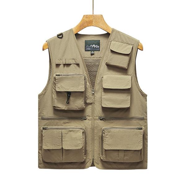 men's vests vest tactical many pocket coat sleeveless summer pographer waistcoat tool mesh work jacket male, Black;white
men's vests vest tactical many pocket coat sleeveless summer pographer waistcoat tool mesh work jacket male, Black;white