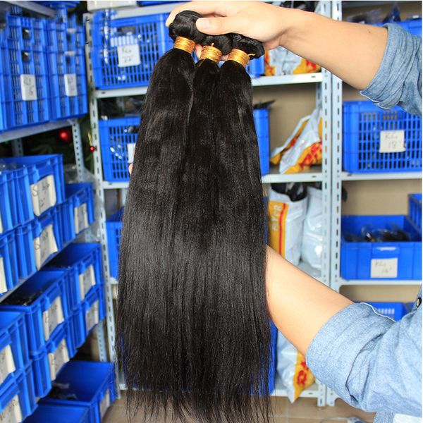 light yaki straight human hair bundles brazilian raw virgin hair weave kinky straight bundles hair extensions, Black
light yaki straight human hair bundles brazilian raw virgin hair weave kinky straight bundles hair extensions, Black