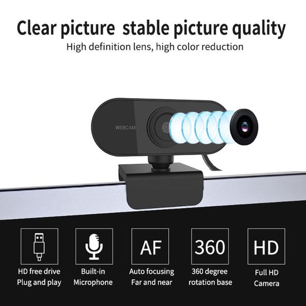 camcorders 1080p webcam computer full hd web camera with microphone rotatable cameras for live broadcast video calling conference work
camcorders 1080p webcam computer full hd web camera with microphone rotatable cameras for live broadcast video calling conference work