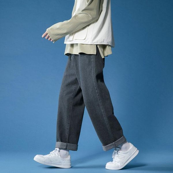 men's jeans spring and autumn trendy brand straight loose stretch korean casual trend wide-leg trousers, Blue
men's jeans spring and autumn trendy brand straight loose stretch korean casual trend wide-leg trousers, Blue