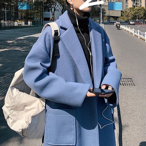 men's jackets solid korean-style men color long male wool coat streetwear harajuku jacket fashions jackets oversize n0aj, Black;brown
men's jackets solid korean-style men color long male wool coat streetwear harajuku jacket fashions jackets oversize n0aj, Black;brown